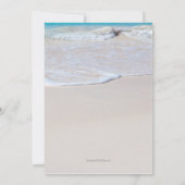 砂に書かれた結婚発表 招待状 (裏面)