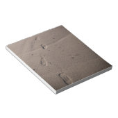 砂に足跡 ノートパッド (アングル)