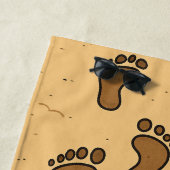 砂に足跡 ビーチタオル (インサイチュ)