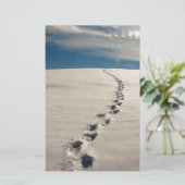 砂に足跡 便箋 (スタンド正面)