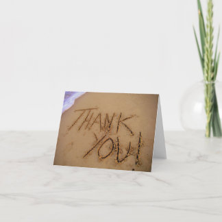 砂にThank You サンキューカード