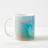 砂のあなたの秘密を書いて下さい コーヒーマグカップ (左)