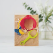 砂のおもちゃの閉めて下さい ポストカード (スタンド正面)