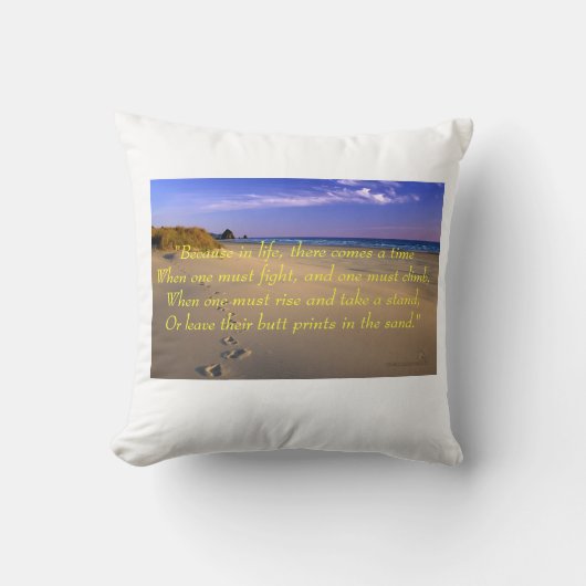 砂のお尻のプリント クッション (正面)