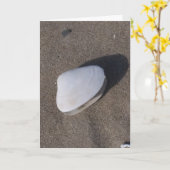砂のお悔やみカードのシェル カード (黄色い花)