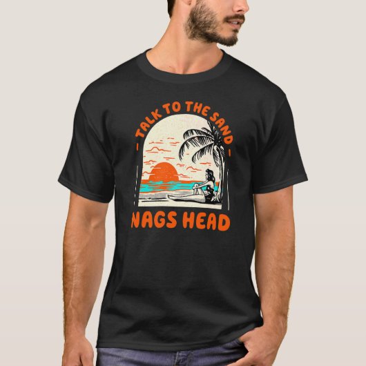 砂のぼろヘッドビーチノースカロライナOcに話す Tシャツ (正面)