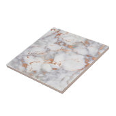 砂のアクセントと白の抽象芸術パターン タイル (側面)