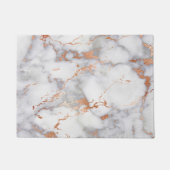 砂のアクセントと白の抽象芸術パターン ドアマット (正面)