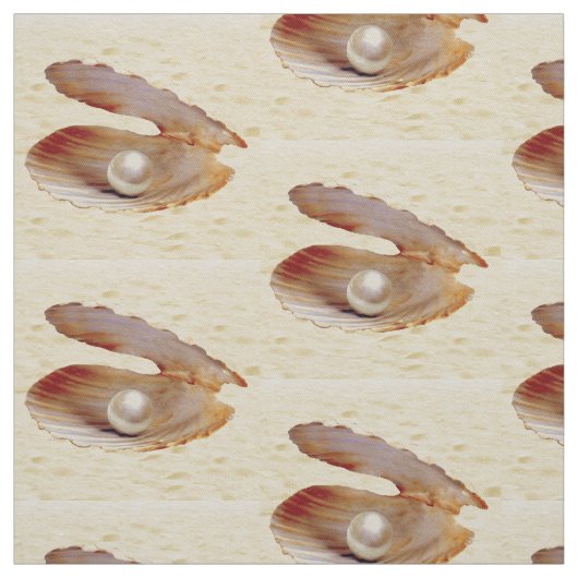 砂のカキの真珠 ファブリック (見本)