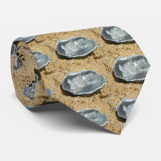 砂のカキ貝 ネクタイ (ロール)