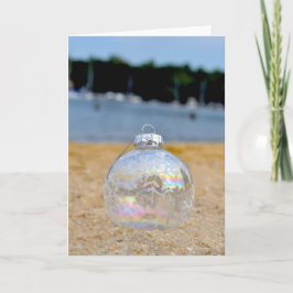 砂のクリスマス飾り カード