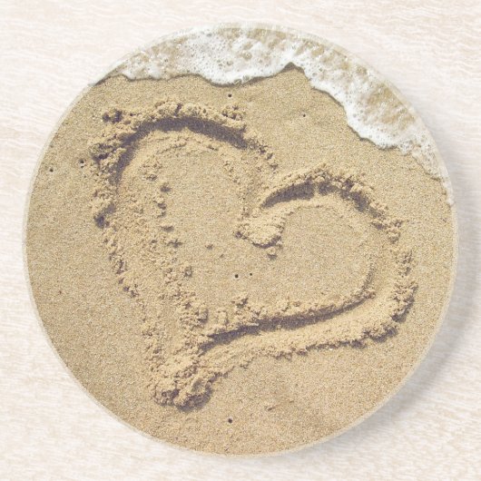 砂のコースターのハート コースター (正面)
