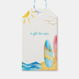 砂のサーフボード ギフトタグ