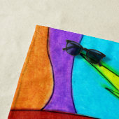 砂のサーフボード ビーチタオル (インサイチュ)