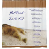 砂のシャワーカーテンの足跡 シャワーカーテン (正面)