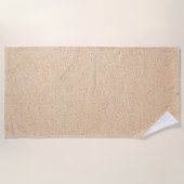 砂のテクスチャ ビーチタオル (正面)