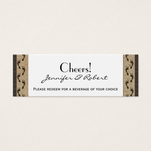 砂のドリンク結婚チケットの足跡 (正面)