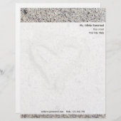 砂のハートのレター（返信先付） レターヘッド (正面/裏面)