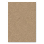 砂のハートエンクロージャカードのビーチ結婚式 テーブルナンバー (裏面)