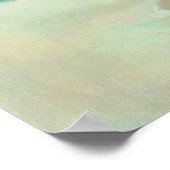 砂のハートピン留め ポスター (角)