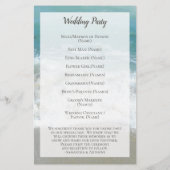 砂のハートプログラムのビーチ結婚式 (裏面)