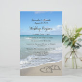 砂のハートプログラムのビーチ結婚式 (スタンド正面)