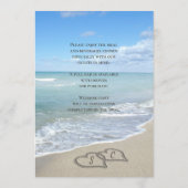 砂のハートメニューの風光明媚なビーチ結婚式 メニュー (裏面)