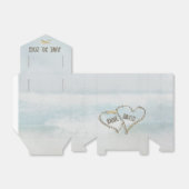 砂のハート水彩とヒトデ フェイバーボックス (折り畳みなし)