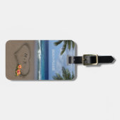 砂のハート（カスタマイズ可能） ラゲッジタグ (正面横)