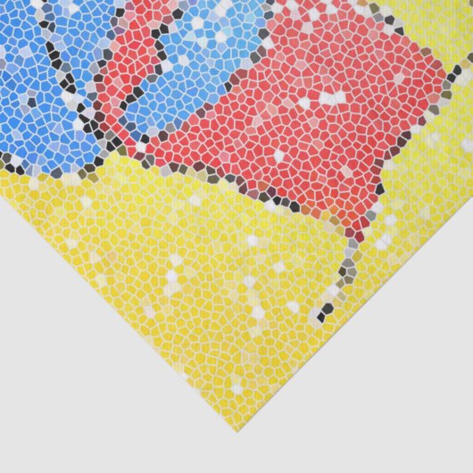 砂のバケツとショベルのビーチモザイクかわいい 薄葉紙 (詳細)