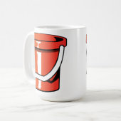 砂のバケツのバケツ コーヒーマグカップ (正面左)