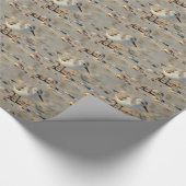 砂のパイパーおよび貝殻 ラッピングペーパー (角)