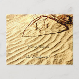 砂のパターン、新しいアドレスのお知らせ 案内ポストカード