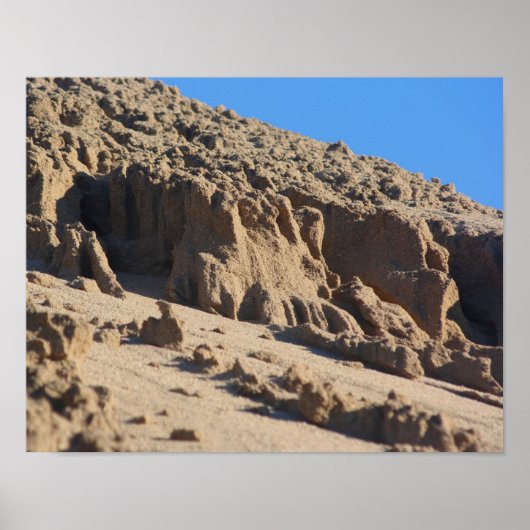 砂のパターンNo.2自然 ポスター (正面)