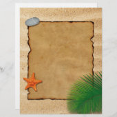 砂のパーチメント – レターヘッド文房具 (正面/裏面)