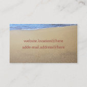 砂のヒトデカスタムィス名刺 名刺 (裏面)