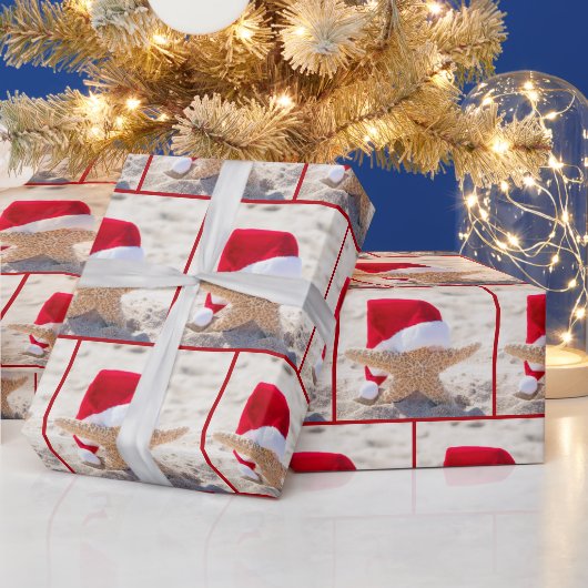 砂のヒトデ ラッピングペーパー (クリスマス)