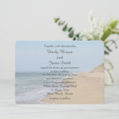 砂のビーチと海波 招待状 (スタンド正面)