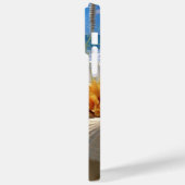 砂のビーチに青と黄色の花 Case-Mate iPhoneケース (裏面 / 左)