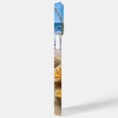 砂のビーチに青と黄色の花 Case-Mate iPhoneケース (裏面 / 右)