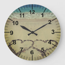 砂のビーチのテーマのハート