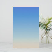砂のビーチの水色 便箋 (スタンド正面)