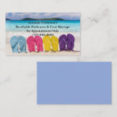 砂のビーチサンダル 名刺 (正面/裏面)