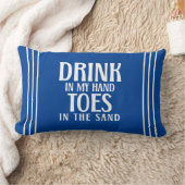 砂のビーチ引用文 ランバークッション (ブランケット)