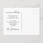 砂のビーチ海波がフロリダに移動 案内ポストカード (裏面)