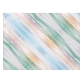 砂のビーチ海波サンセット抽象芸術水色 テーブルクロス (正面(横))