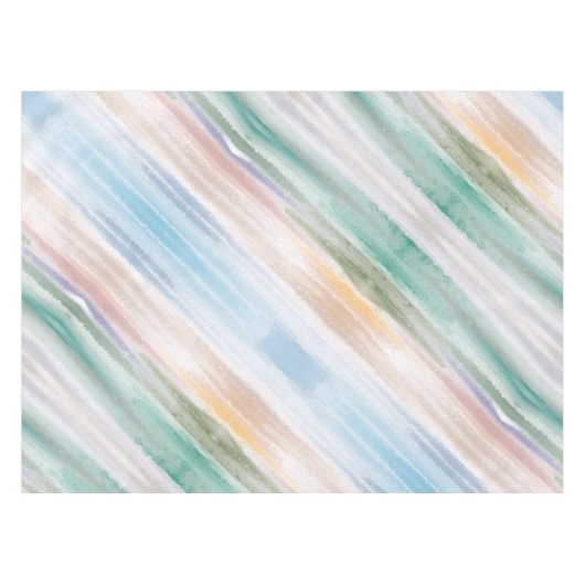 砂のビーチ海波サンセット抽象芸術水色 テーブルクロス (正面(横))