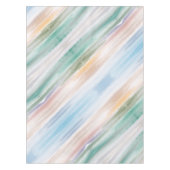 砂のビーチ海波サンセット抽象芸術水色 テーブルクロス (正面)