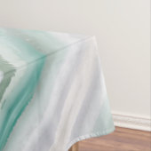 砂のビーチ海波サンセット抽象芸術水色 テーブルクロス (インサイチュ)