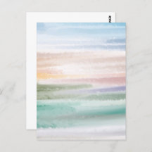 砂のビーチ海波サンセット抽象芸術水色